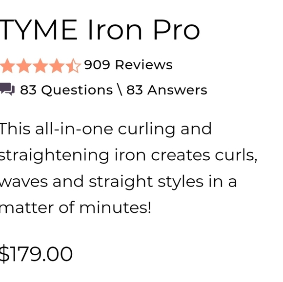 ‼️SOLD‼️⭐NIB⭐ TYME Iron Pro - Picture 8 of 8